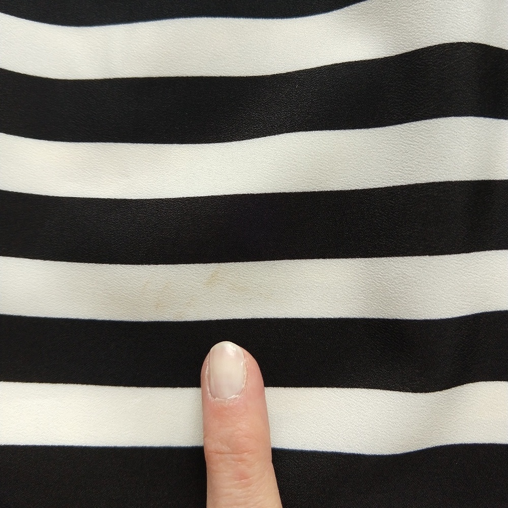J Crew cream and black striped dress size 0 - Picture 8 of 8